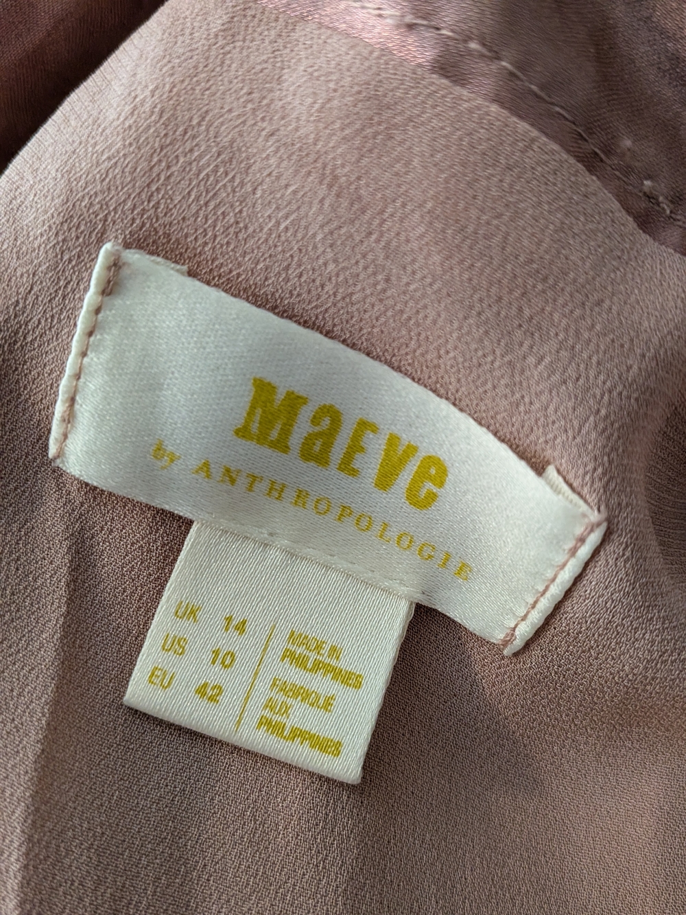 Anthropologie Maeve Dusty Rose Asymmetrical Pleated Midi Skirt - Picture 13 of 16